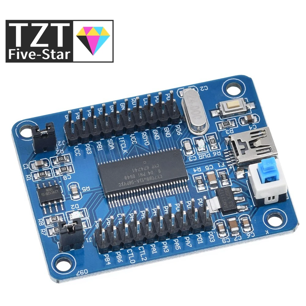 Материнская плата TZT EZ-USB FX2LP CY7C68013A с USB макетная логический анализатор