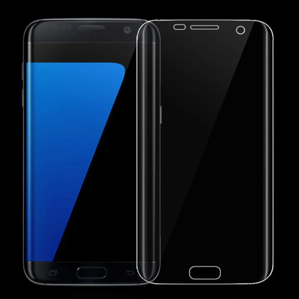 Мягкая фронтальная пленка стеклянная для Samsung S6 S6edge S7 Edge S8 Plus S9 самоотверждаемая