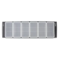 ice cooled condiment serving container chilled garnish tray bar caddy for home work or restaurant six grid seasoning box