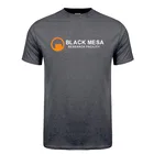 Черная футболка с изображением исследовательского центра Меса, мужские летние хлопковые блузки с коротким рукавом, модель футболки игровые