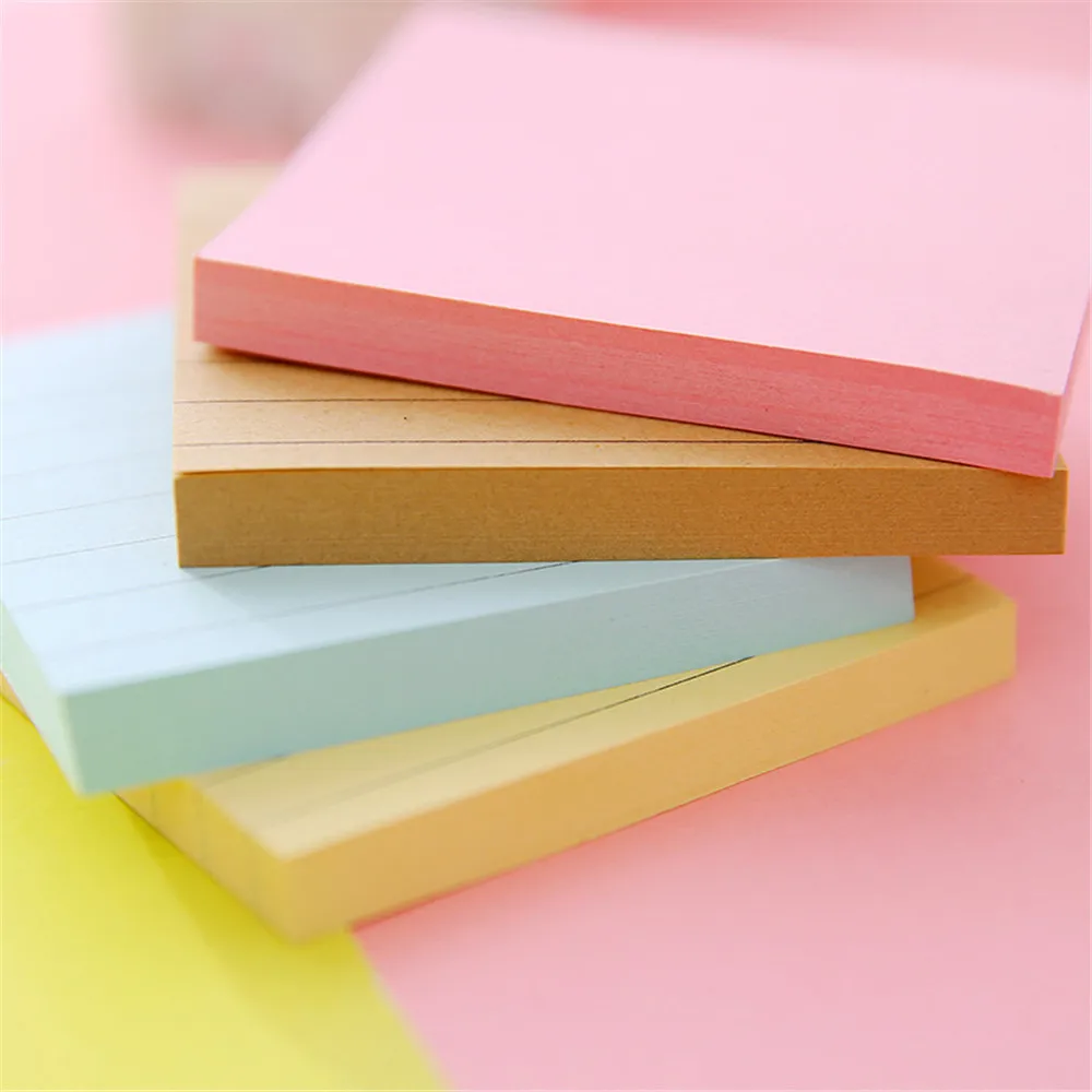 80 Sheets colour Horizontal line paper Memo Pad Sticky Notes Bookmark Point it Marker Sticker Office School Supplies Notebooks |
