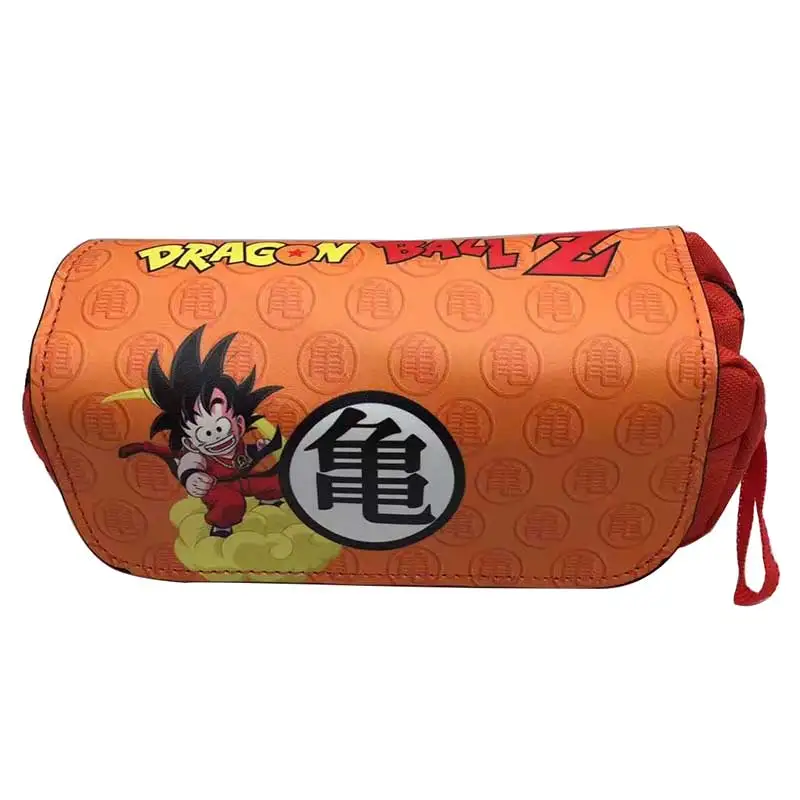 Dragon Ball Z пенал мяч Дракон аниме персонажи черепаха большой емкости молнии ручки, карандаши, Канцтовары PU косметички, чехлы для кистей