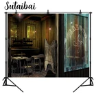 Винтажный Западный интерьер салун фон старый Дикий Запад Ковбой старый стол деревянная дверь Ретро Паб Бар фон украшение Вечерние