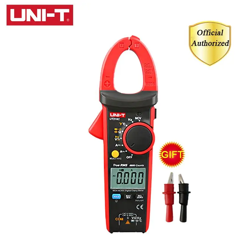 UNI-T UT216A/UT216B/UT216C/UT216D 600A True RMS цифровые клещи Авто Диапазон AC/DC напряжение тока Freq Temp щипцы-тестеры