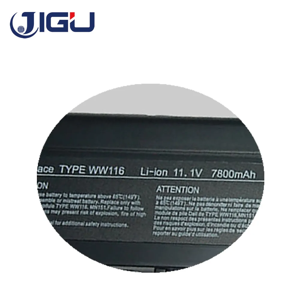 JIGU 9 ячеек 7800 мАч Новый аккумулятор для ноутбука Dell Inspiron 1420 Vostro 1400 FT080 FT092 FT095 KX117 MN151