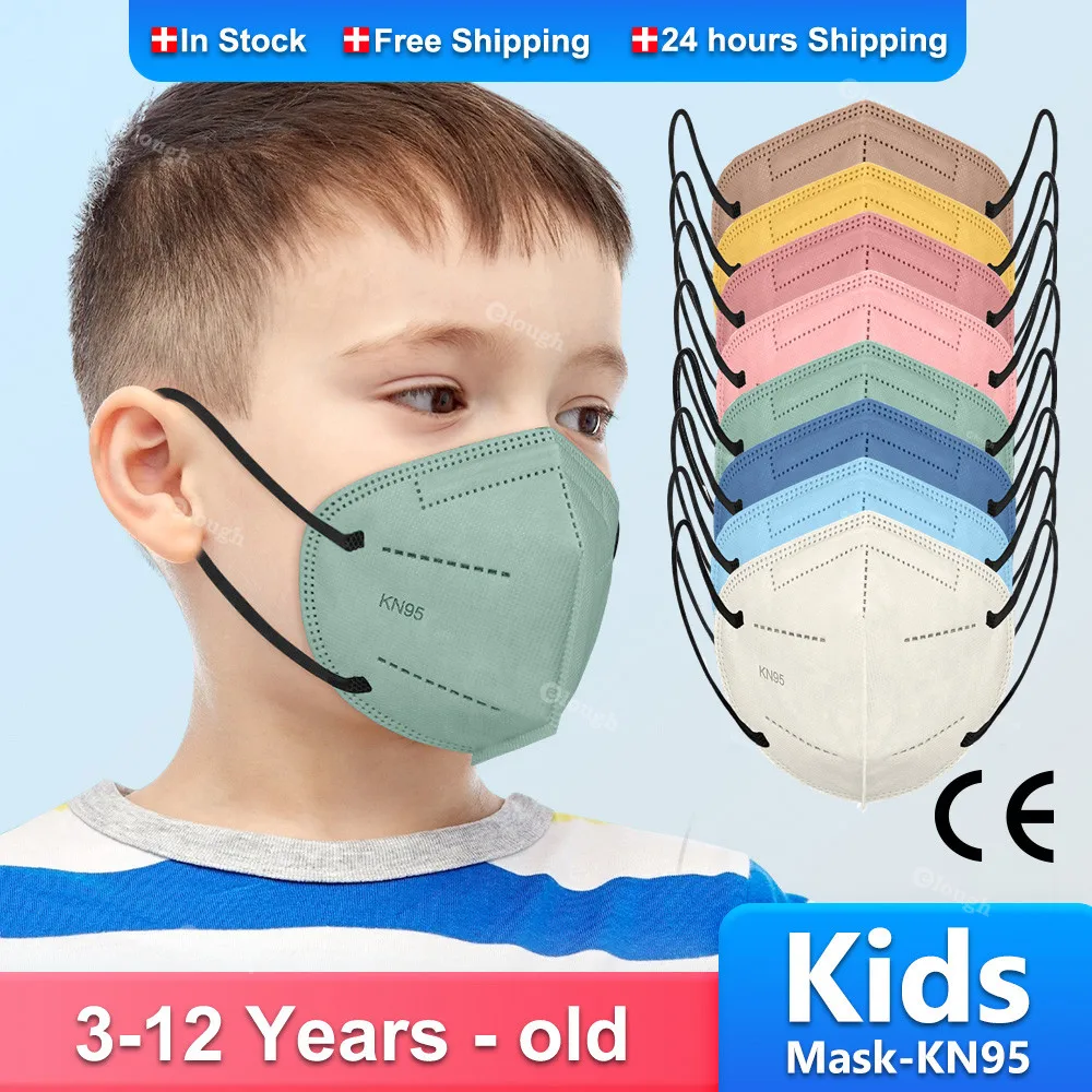 Детская маска kn95mask ffp2 mascarillas fpp2 для детей многоразовая сертифицированная