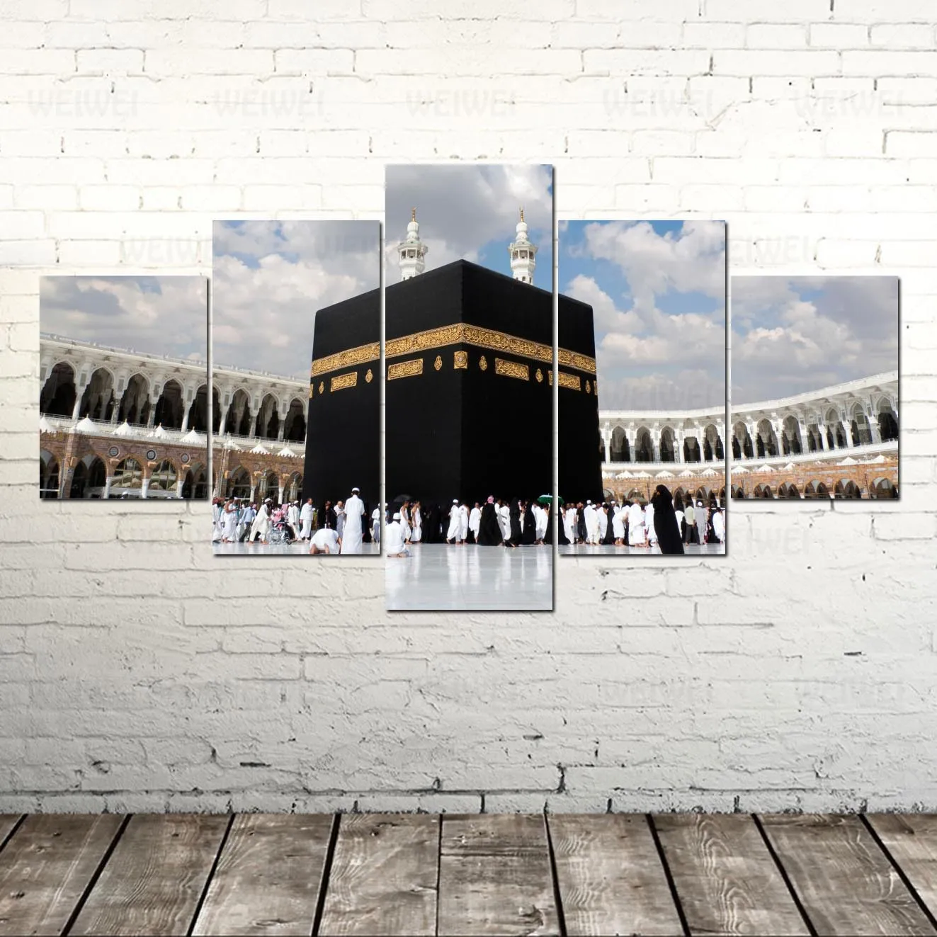 

Islamic The Great Mosque Of Mecca Wall Art Canvas Posters And Prints Canvas Painting Wall Pictures 5 Piece Canvas Art Home Decor