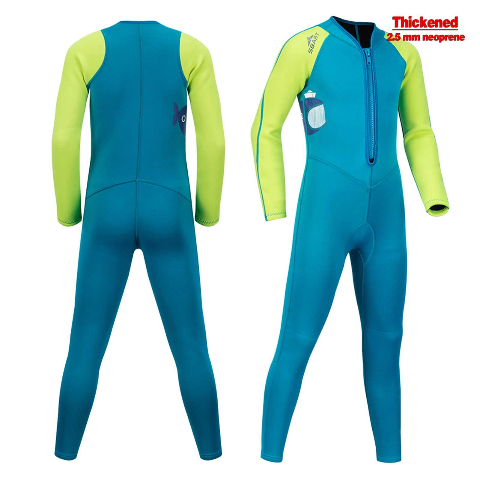 

Kids One-Piece Wetsuits Older-Children Diving Suits Boys Girls Quick Dry For Long Sleeves UV Protection Kids Snorkel Swimsuit