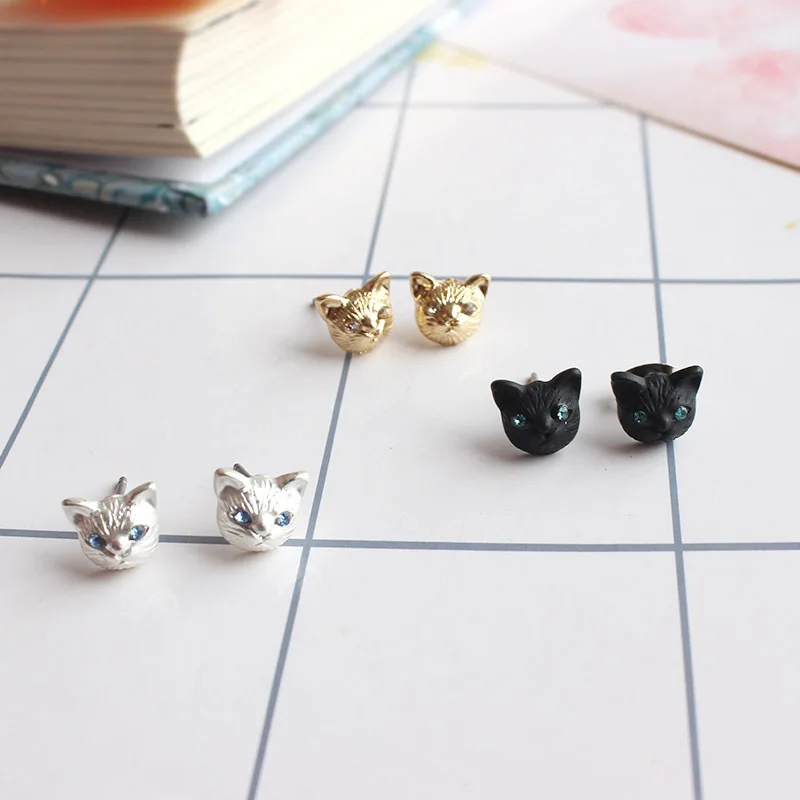 20 шт./лот модные ювелирные изделия металлические Маленькие стразы милые серьги с