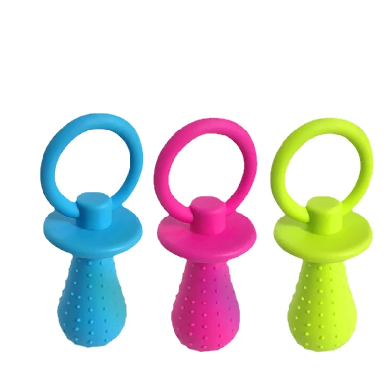 

Small Tpr Chewing Toy Pacifier Dog Vocal Toy with Bell Size Pacifier Molar Pet Supplies Puppy Toys Dogs Pets Accessories