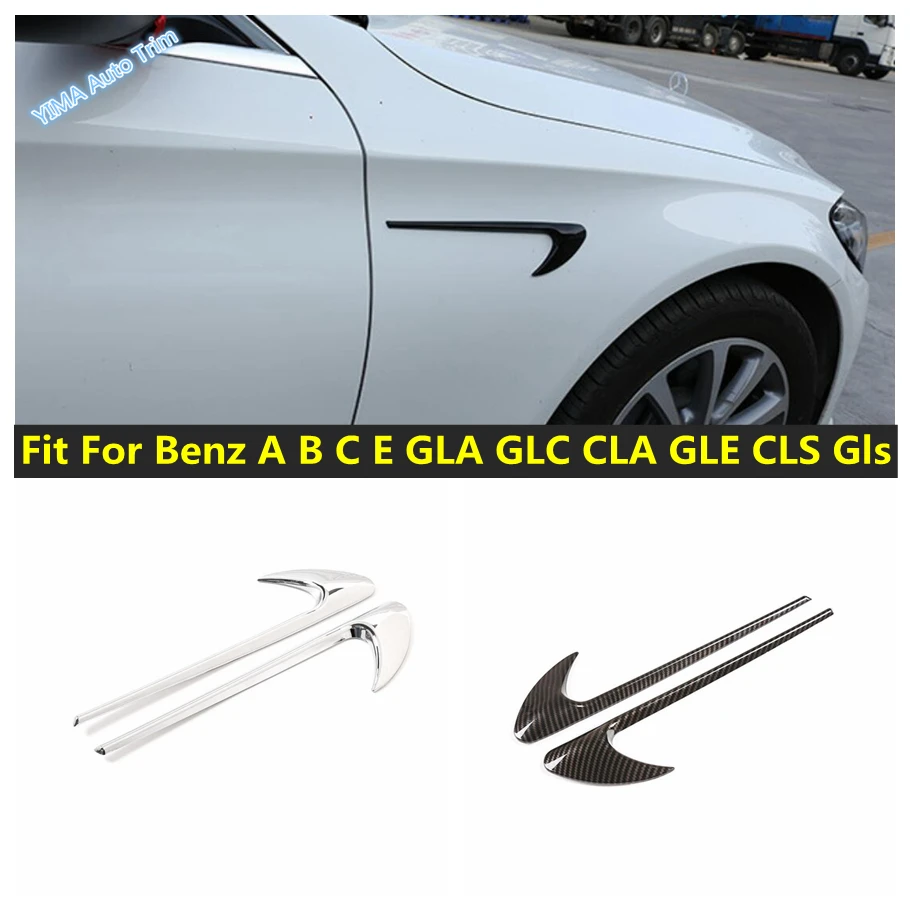 

Car Side Air Vent Outlet Cover Trim Fender Exterior Refit Decorative Fit For Mercedes Benz A B C E GLA GLC CLA GLE CLS Gls