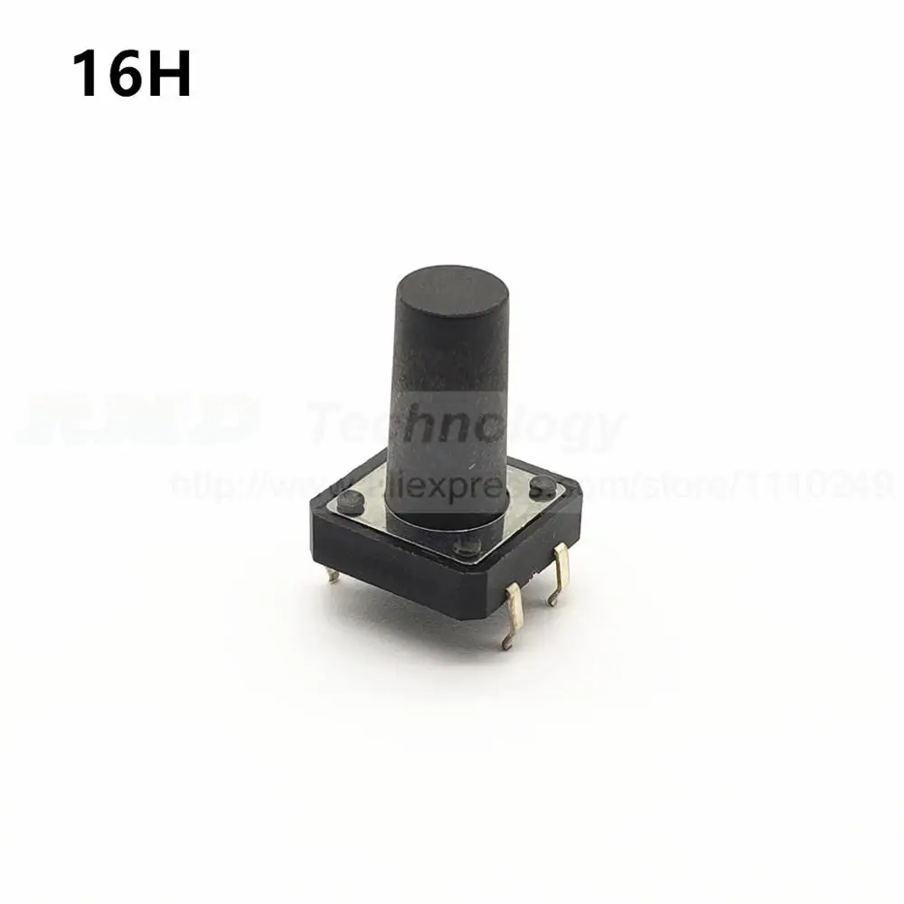 Тактильный кнопочный переключатель 50 шт./лот Мгновенный Такт 12x12x H = 4 3 5 6 7 8 10 12 16 мм
