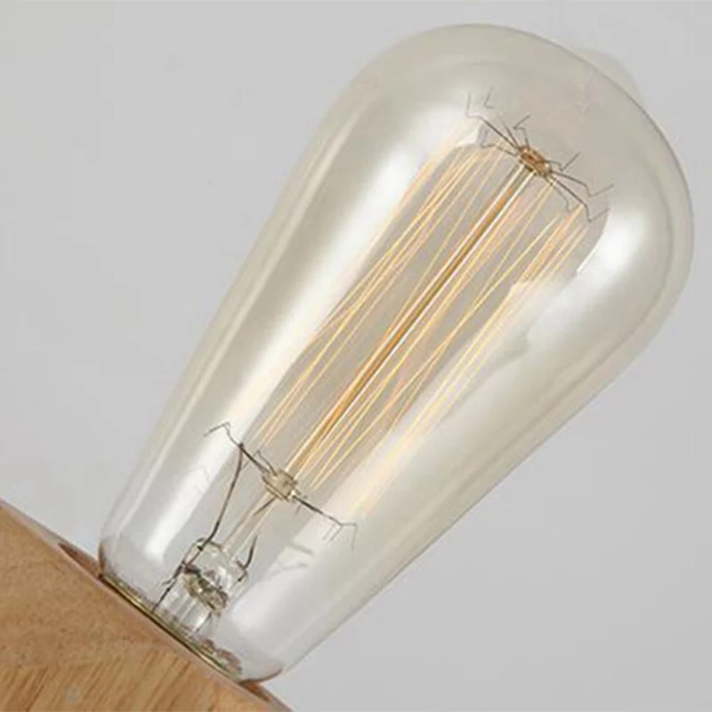 Современная настольная лампа E27 деревянная алмазная прикроватная для