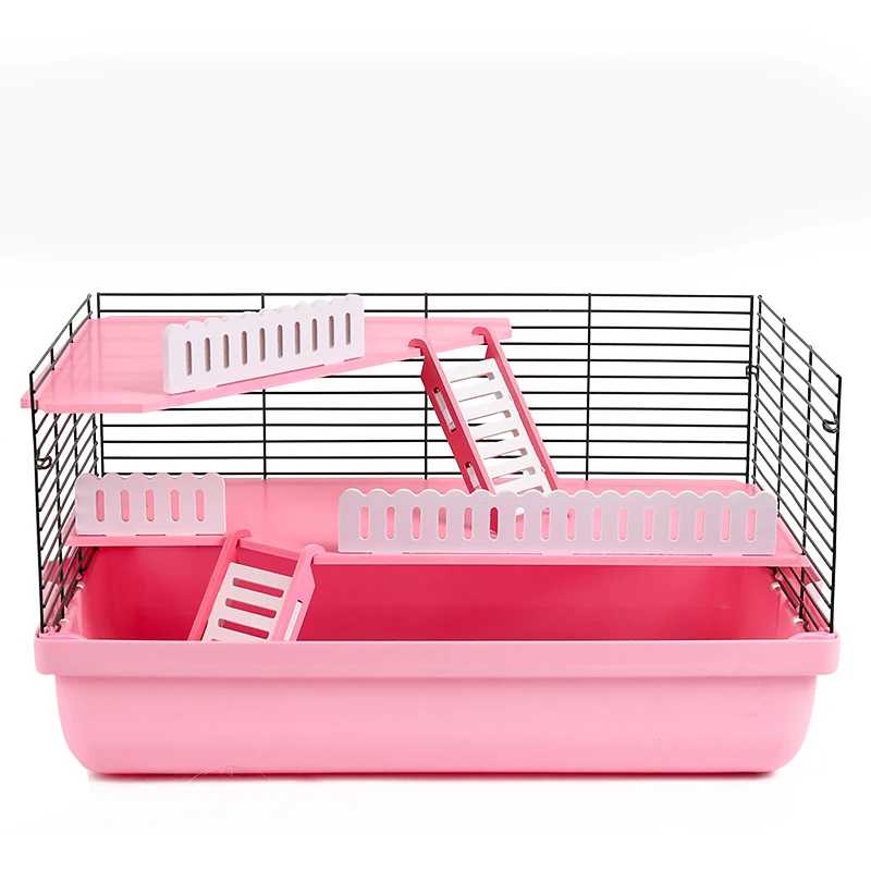 

Hamste PVC Platform with Climbing Ladder Hamster Cage Hamster Mouse Rat Standing Board Toys Double Layer Hamster Supplies