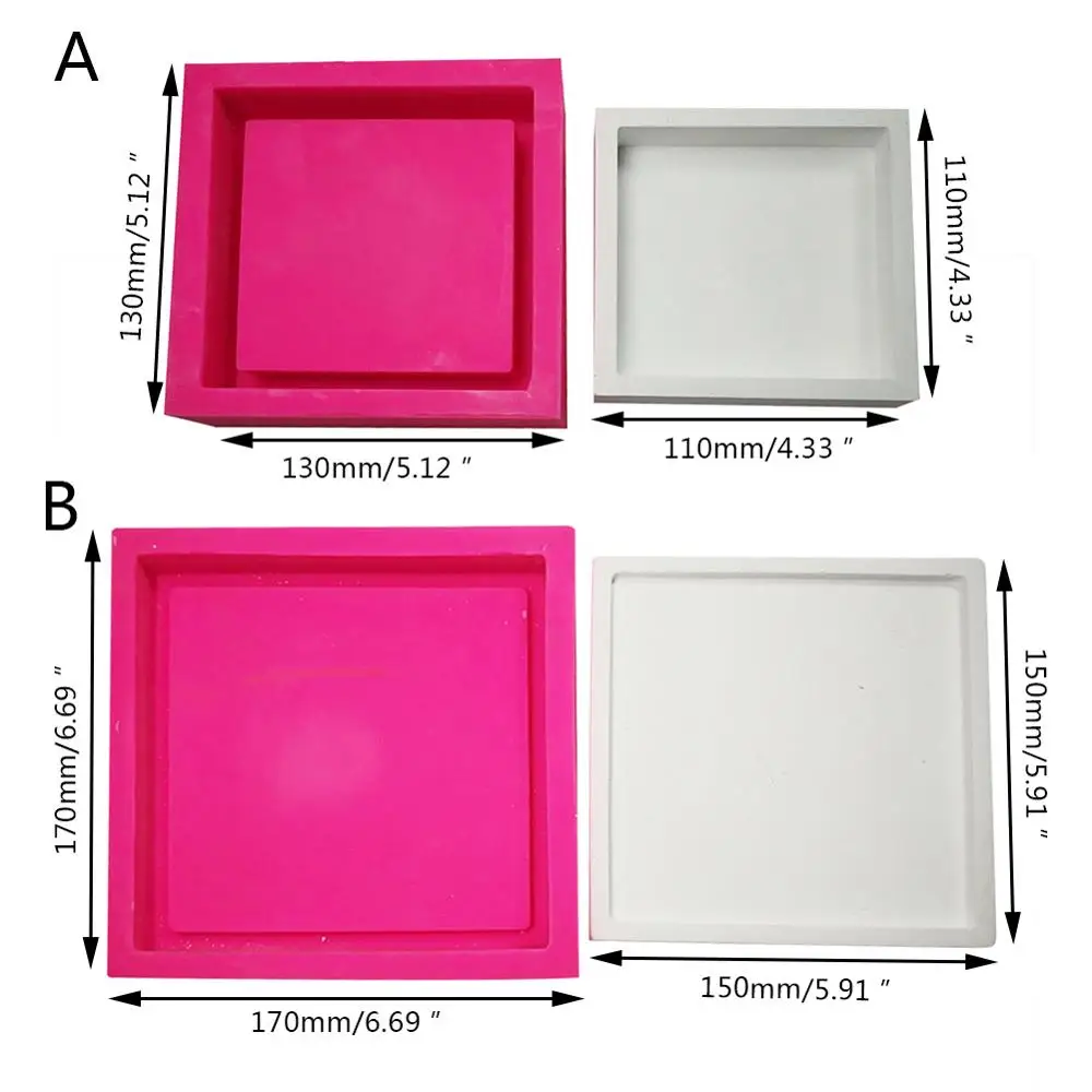 Творческий геометрический силиконовый слепок для DIY цементного горшка для цветов, бонсай, подставки для ваз, декора для дома и офиса, держателя для ключей, пепельницы.