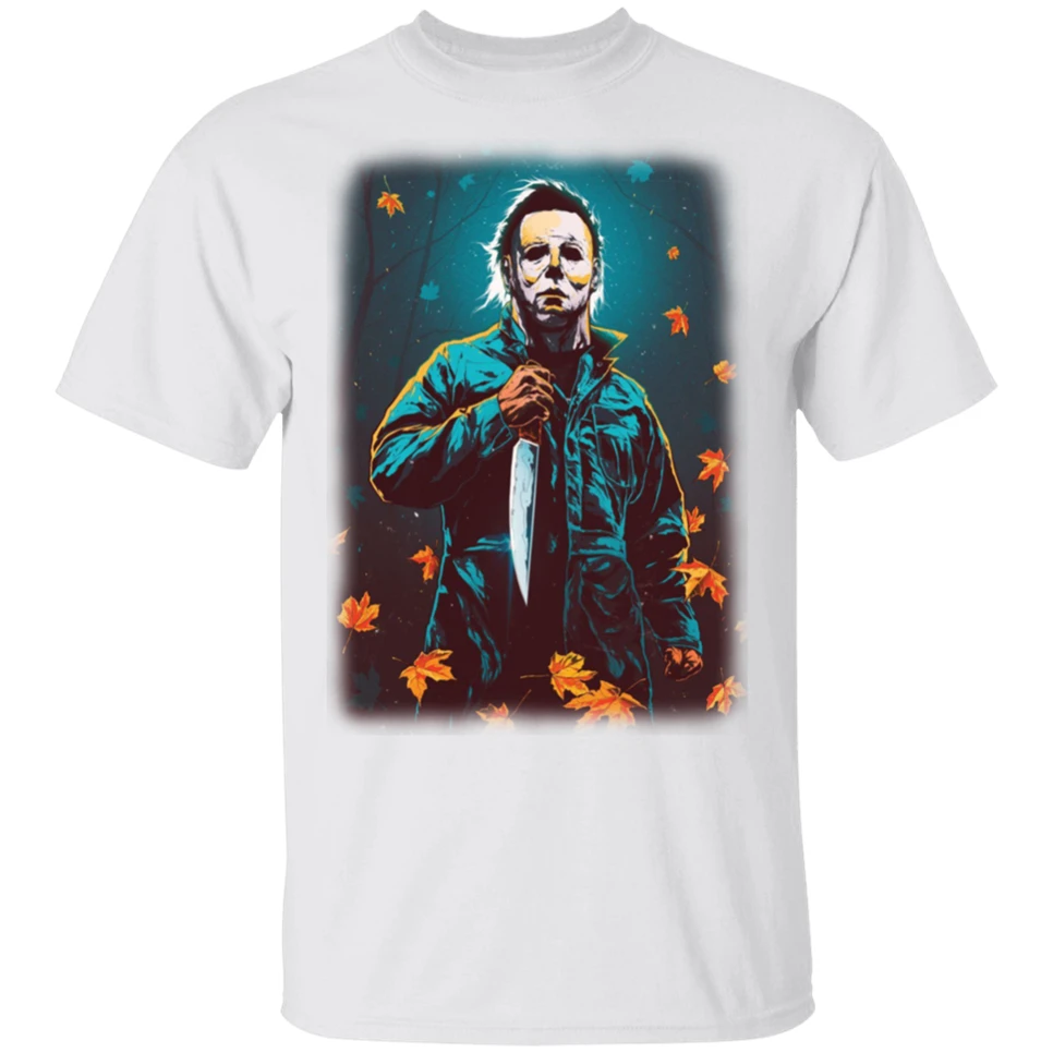 Хэллоуин ужасная футболка Майкл Майерс ужас Мужская короткий рукав S 3XL Толстовка