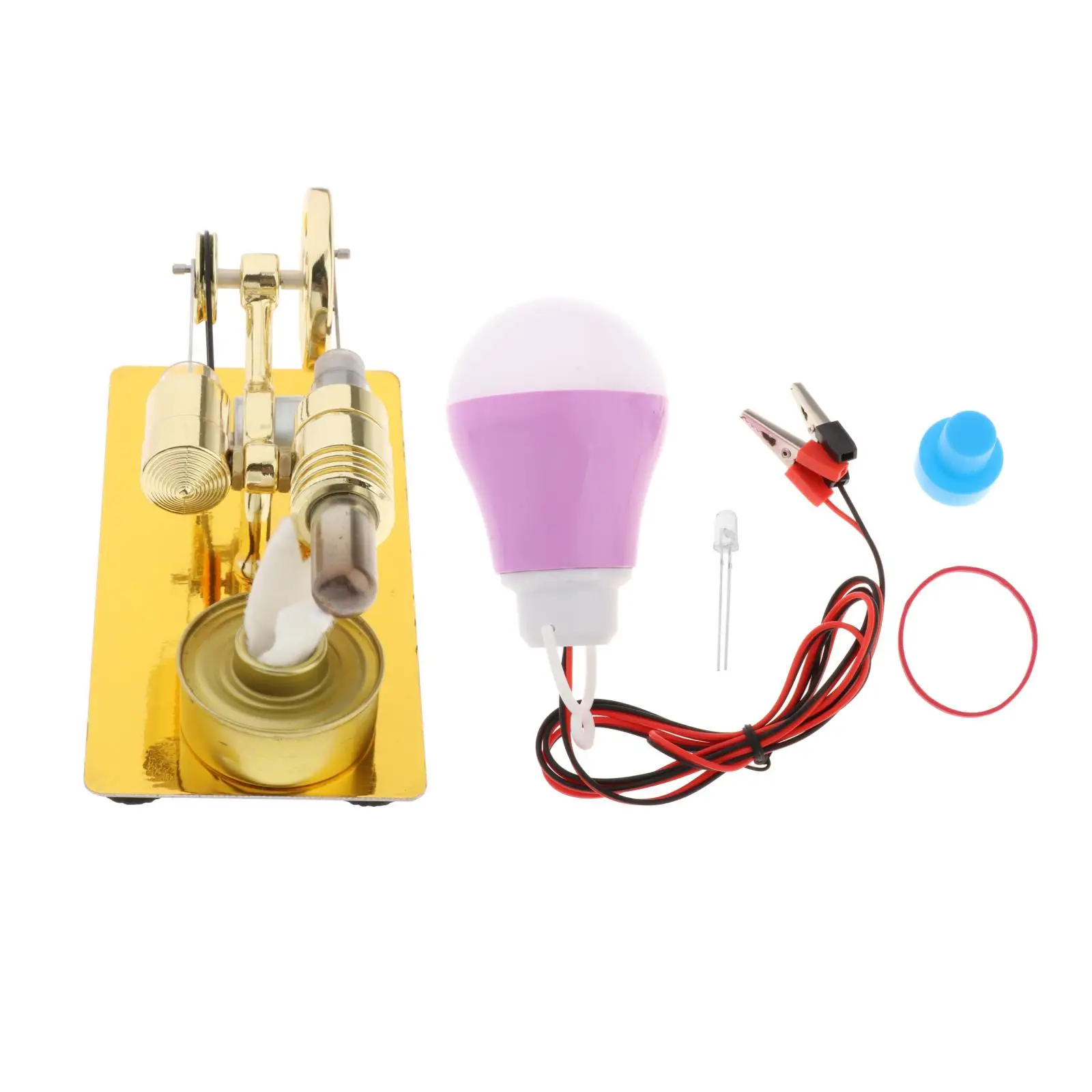 

Mini Stirling Engine Model Toy DIY Motor Generator Model Educational Toy
