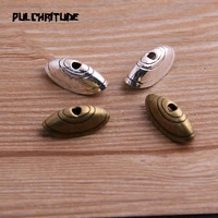 16pcs 8820mm two color receptacle hollow oval diy spaced jewelry accessories charms for jewelry making