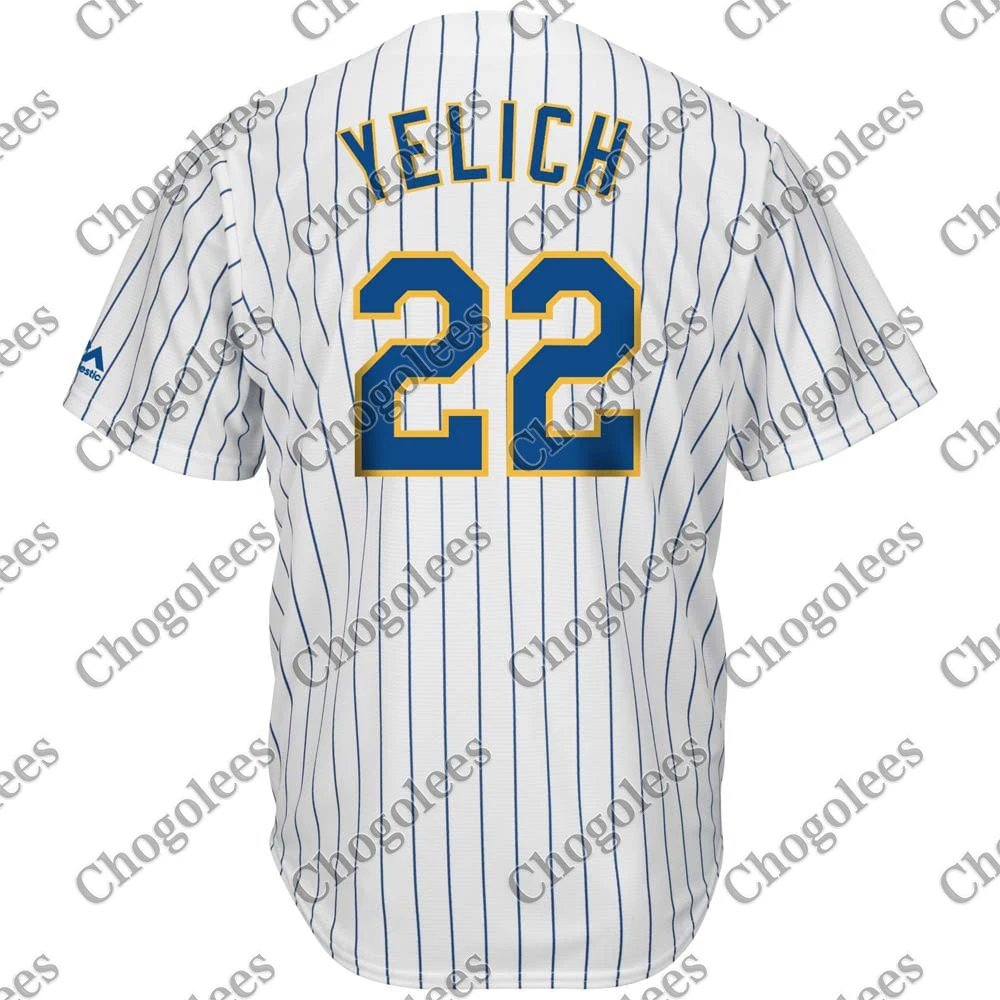 

Baseball Jersey Christian Yelich Milwaukee Majestic Alternate Cool Base Player JerseyRoyal