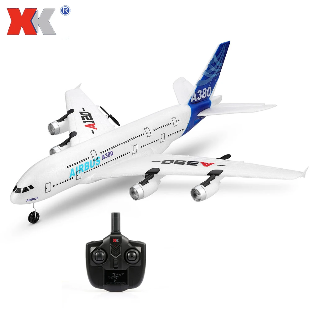 

Wltoys XK A120 RC Plane 3CH 2.4G EPP Remote Control Airplane Fixed-wing RTF Airbus A380 RC Aircraft Model Toy for Kids