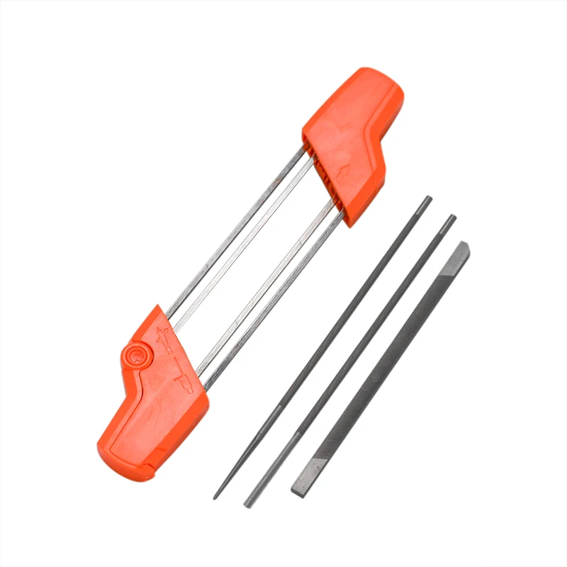 Orange 2 IN 1 13/64 5.2mm Chainsaw File Sharpener Chain Quick Saw Sharpening Kit For Stihl 3/8P .404 Inch Accessory Tool | Инструменты