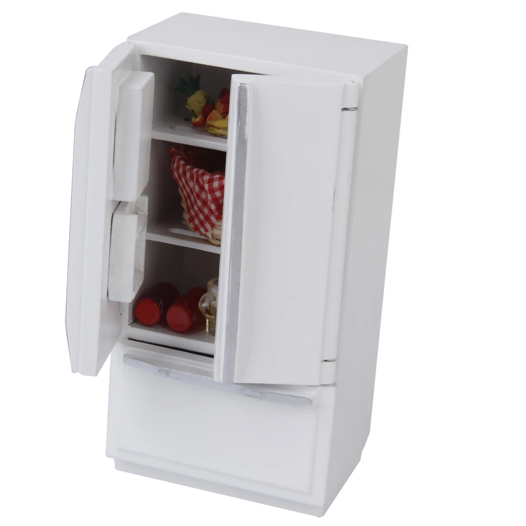 1/12 Dollhouse Miniature Furniture Fridge Refrigerator | Игрушечная мебель