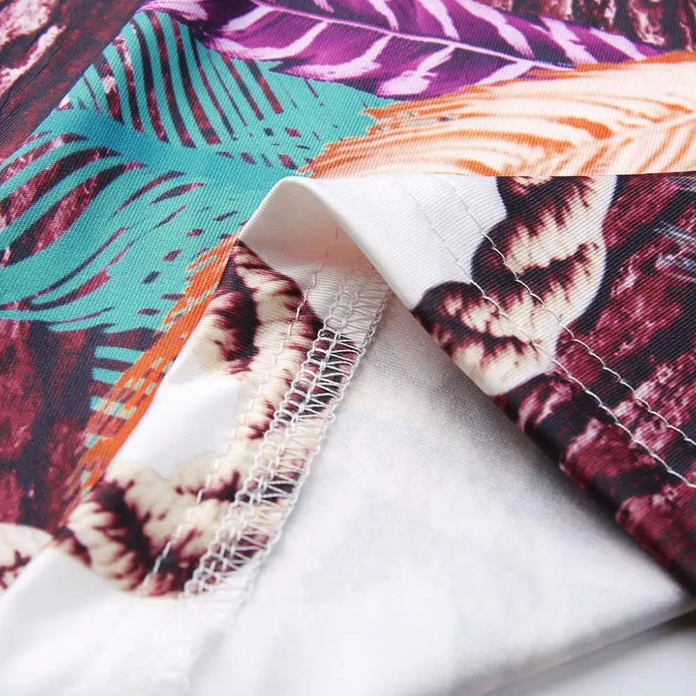 

Fashion Women Peacock Feather Print Deep-V Neck Slit Bodycon Long Spaghetti Dress