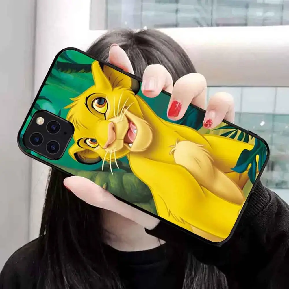 Милый мультяшный силиконовый чехол для iphone xr x xs max 8 plus 7 7plus 6 6s 11 pro max THE LI0N KING анти-осень мягкий чехол на заднюю панель телефона