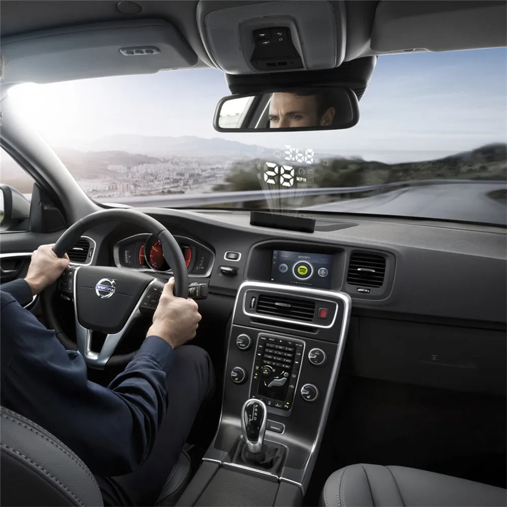 OBD2 лобовое стекло автомобиля HUD Дисплей с скоростью усталость Предупреждение