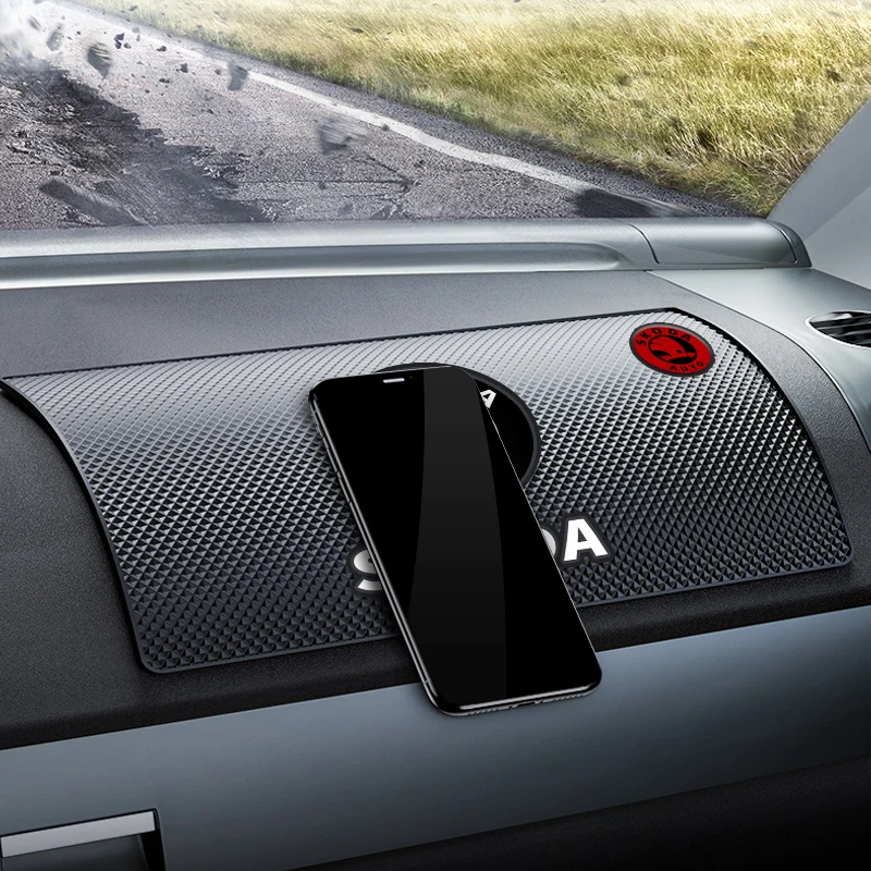 Новый нескользящий коврик для приборной панели автомобиля интерьер Skoda Octavia A5 Superb