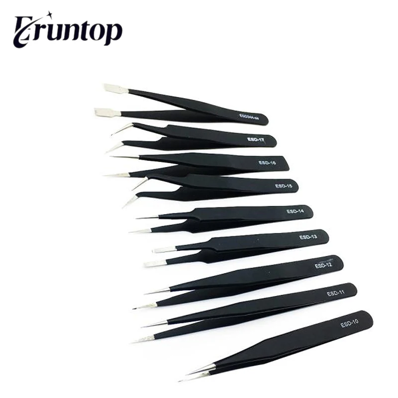 9 шт./компл. высококачественные щипцы из нержавеющей стали ESD с набором