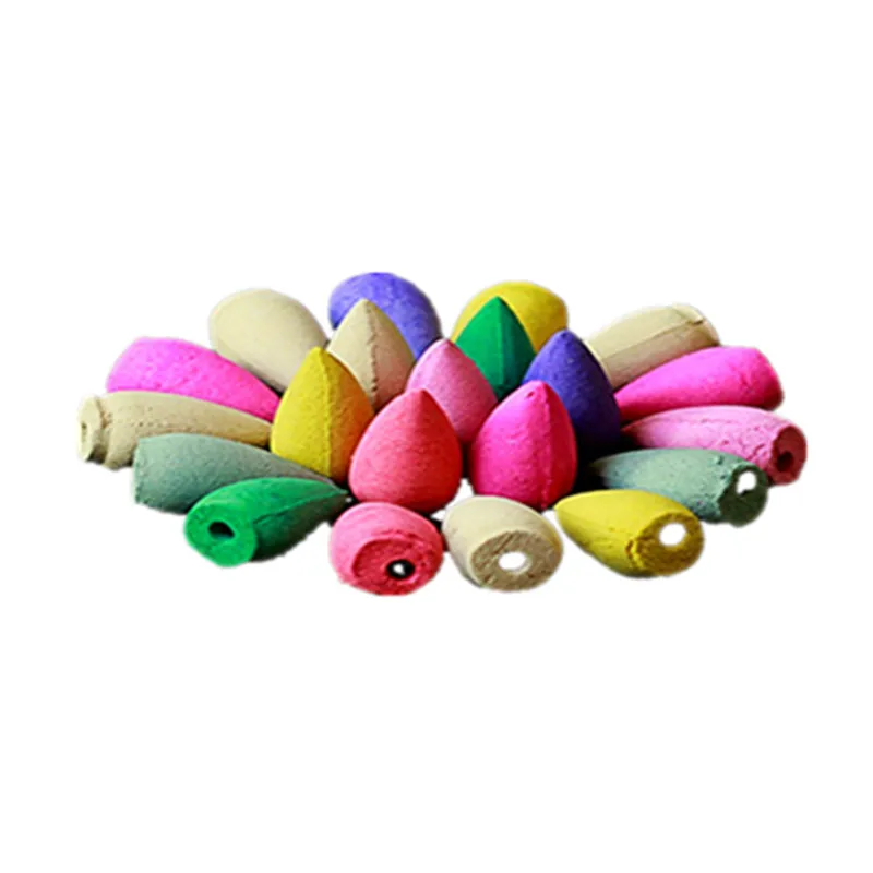 Natural Sandalwood Mixed Backflow Waterfall INCENSE Cones Fragrant Grain Aromatic Use In Zen Buddhism Temple Meditation Yoga | Дом и сад
