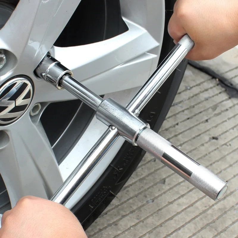Car Repair Tyre Cross Spanner Wheel Wrench Tire Nut With 7/19 21/23mm Sockets | Автомобили и мотоциклы