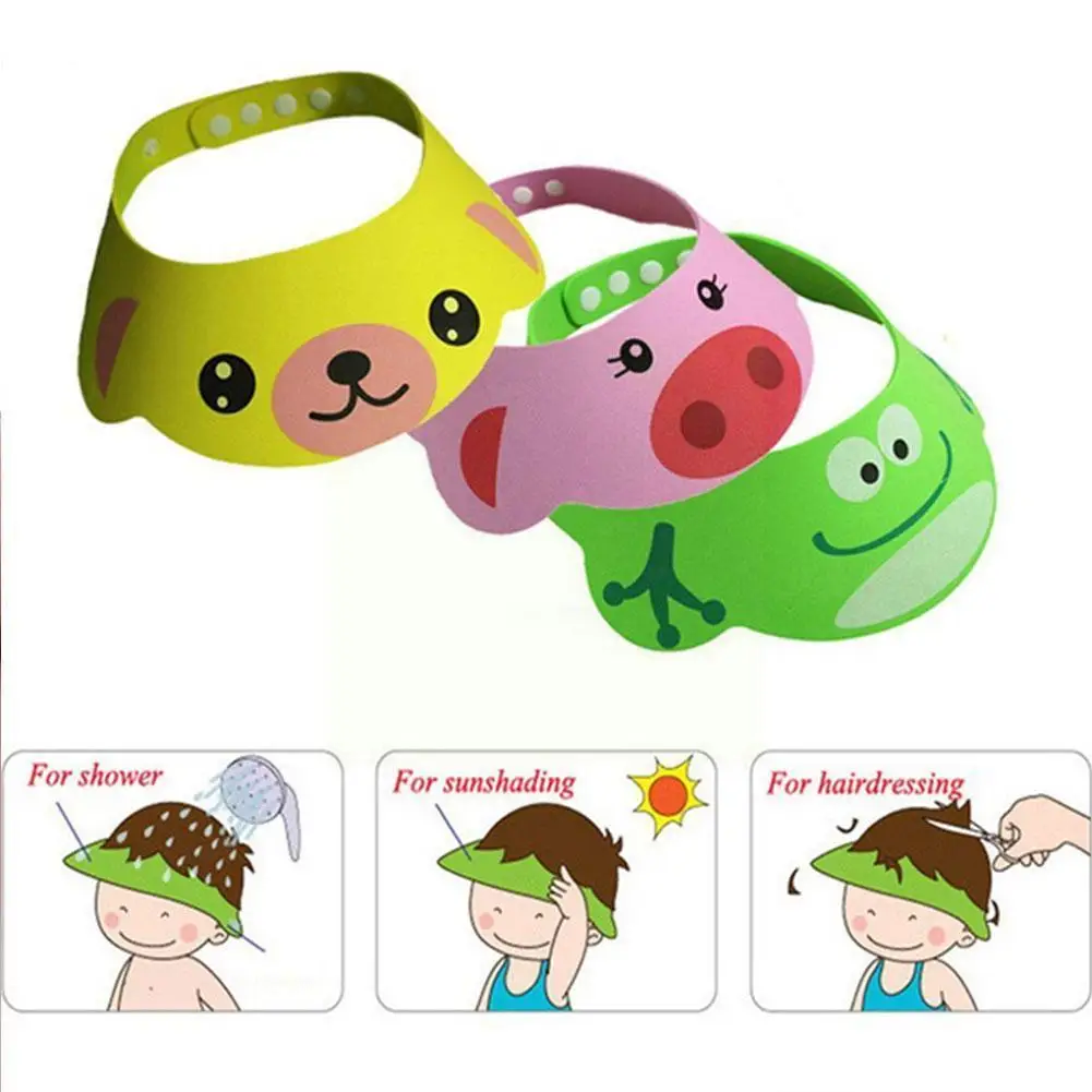 

Adjustable Baby Shower Hat Toddler Kids Shampoo Bathing Visor Wash Direct Shower For Baby Caps 2021 Hair Cap Care E6W5