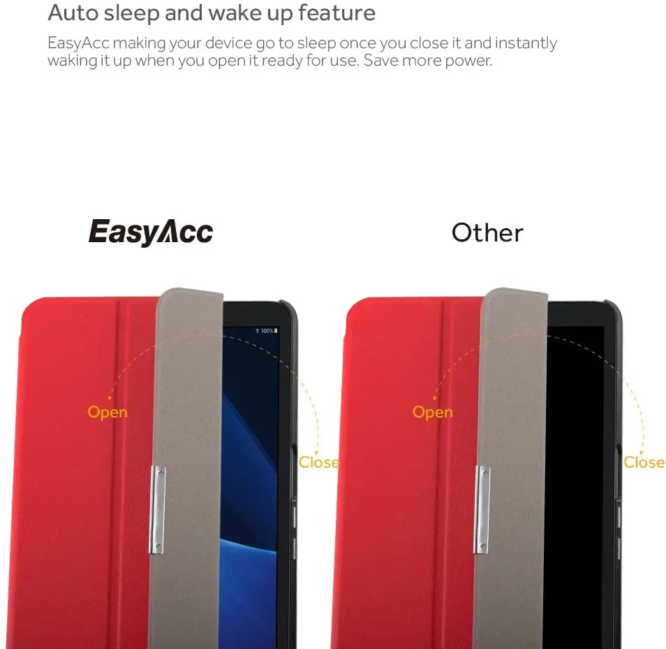 Чехол EasyAcc для Samsung Galaxy Tab A6 10 1 2016 (SM T580/T585) ультратонкий легкий смарт чехол с