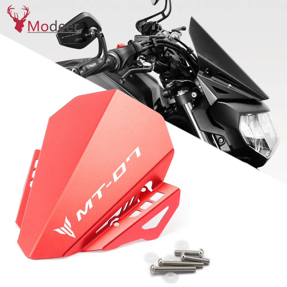 

Motorcycle Windshield For YAMAHA MT07 MT-07 FZ-07 2018 2019 2020 Motorbike Wind Deflector Windscreen Aluminum MT /FZ 07