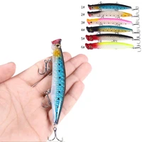 popper fishing lure weights 11cm 13g whopper fishing bass fake bait sea floating tackle poppers topwater lure articulos de pesca