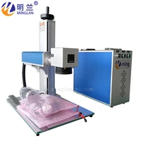 rotary axis included fiber laser marking machine metal maker 20w 30w 50w