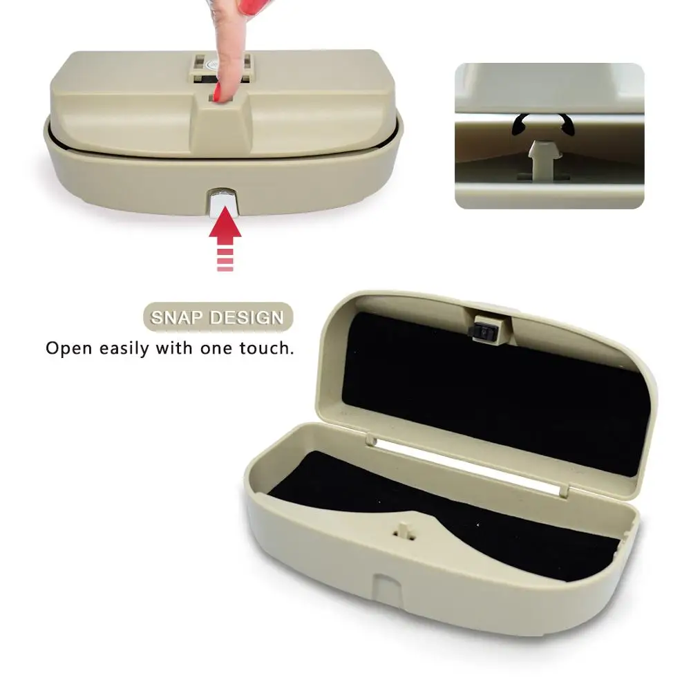 Автомобильный стеклянный бокс es солнцезащитные очки держатель чехол органайзер