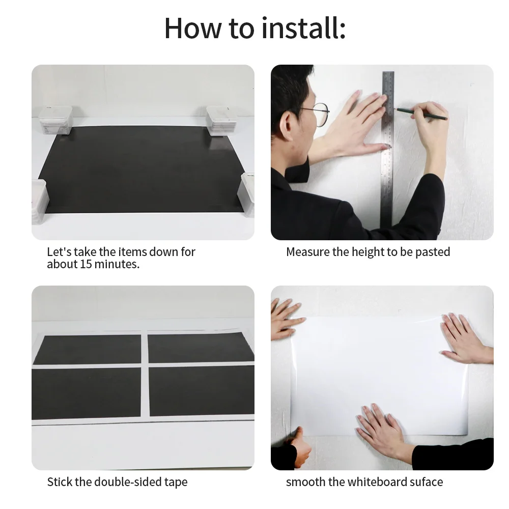 Сухое вытирание железная белая доска Стик на стене магниты Офисная для записей