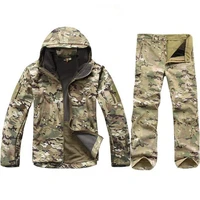 tad gear tactical softshell camouflage jacket set men army windbreaker waterproof hunting clothes camo military jacket andpants