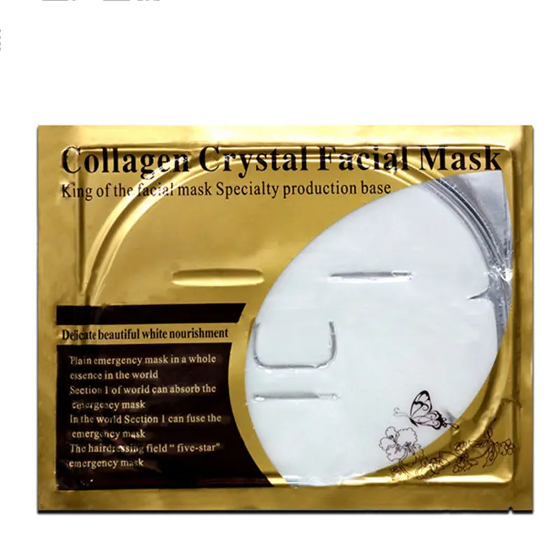 1Pcs 24K Gold Collagen Face Mask Crystal Facial Masks Moisturizing whitening Anti-aging Skin Care Korean Cosmetics | Красота и
