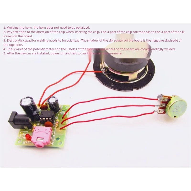 5 Вт мини электронный прозрачный динамик коробка DIY Kit усилитель звука музыка o с