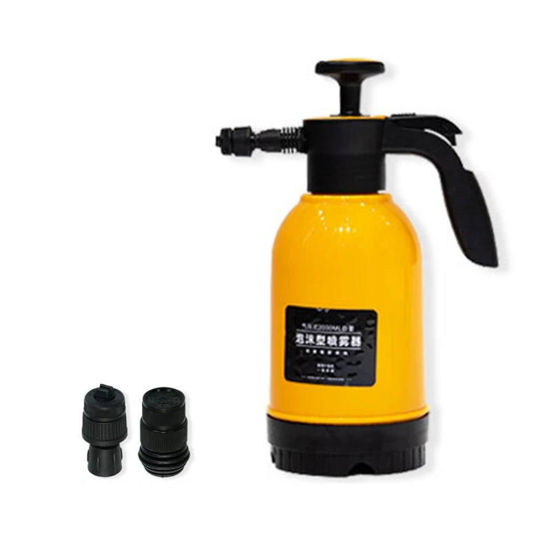 

Handheld Pressurized Foam Sprayer Hand Pump 2L Pressure Cannon Snow Foam Nozzle Auto Wash Window Cleaning Watering Can T21E