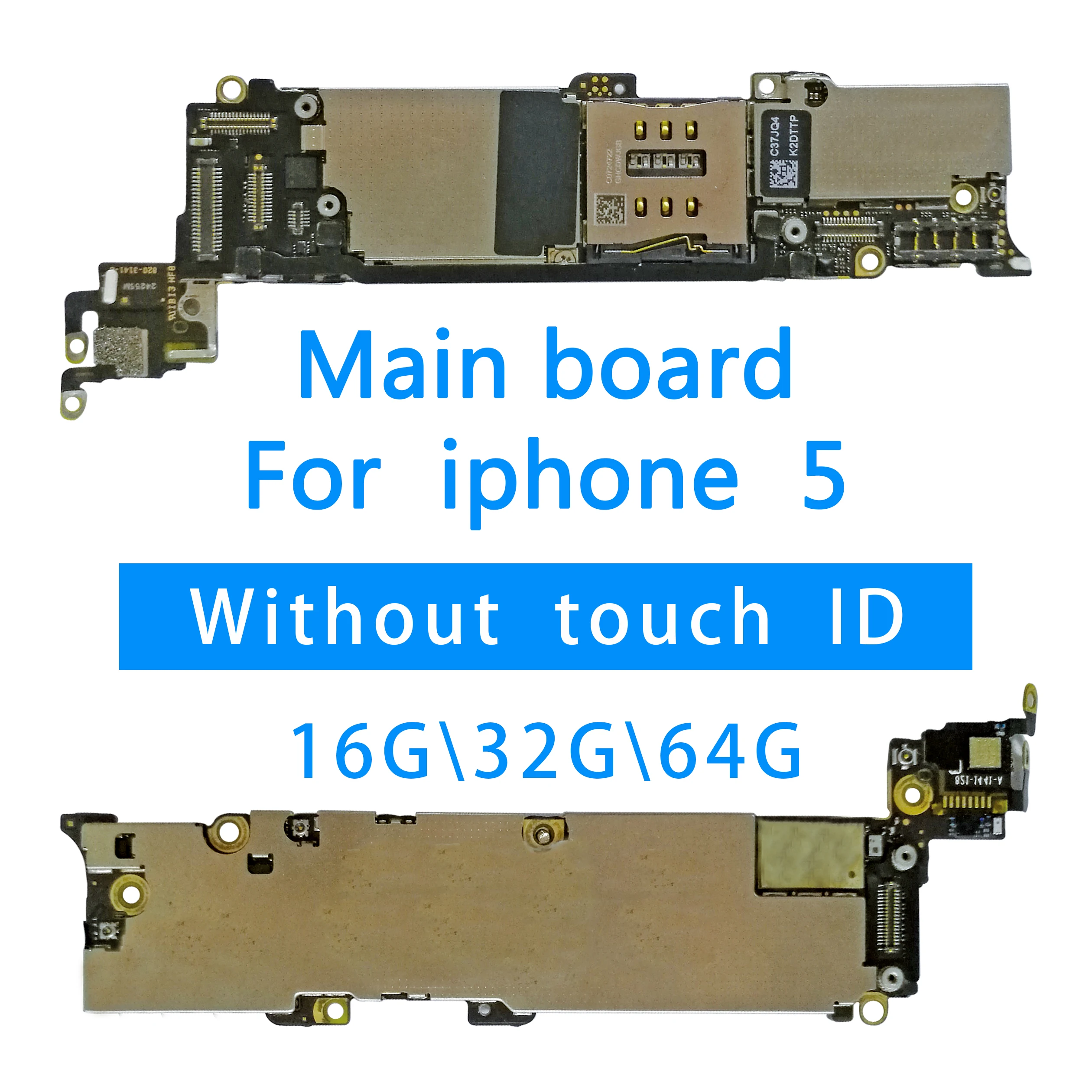 Полностью разблокированная для iphone 5 материнская плата, Оригинальная для iphone 5 5g материнская плата с системой IOS, 16 ГБ/32 ГБ/64 ГБ