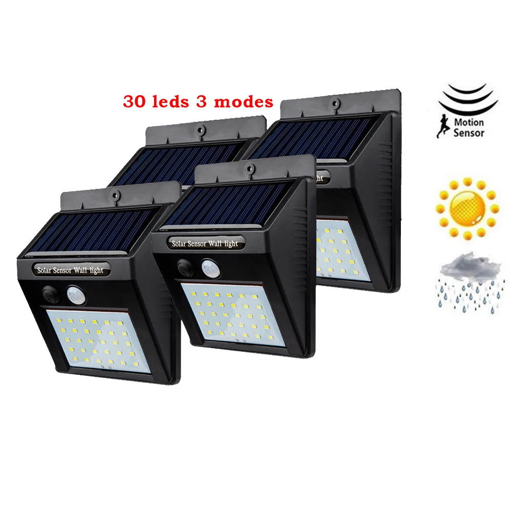 2/4 шт. светодиодные лампы на солнечной батарее IP65 500 лм | Лампы и освещение