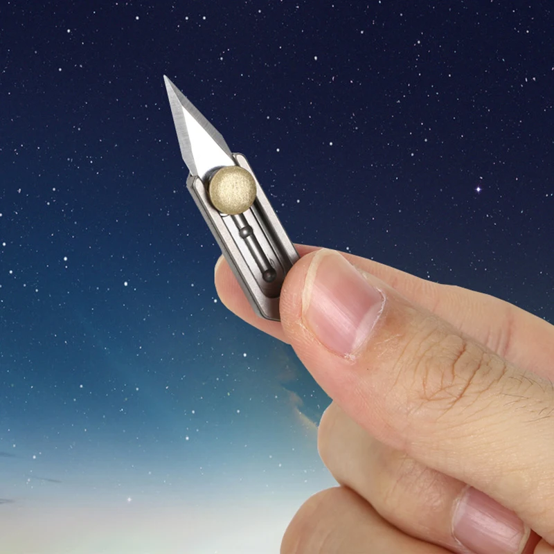 Титановый мини-нож для повседневного использования складной нож брелок подвеска