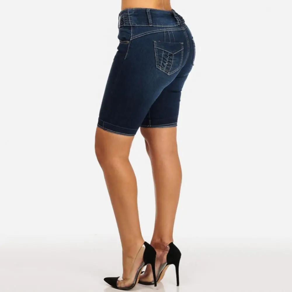 

2021 Women's New Jeans Skinny Pants All-match Plus Size Fashion Women Denim Shorts Pants Summer Skinny Fit Slim Short Jeans