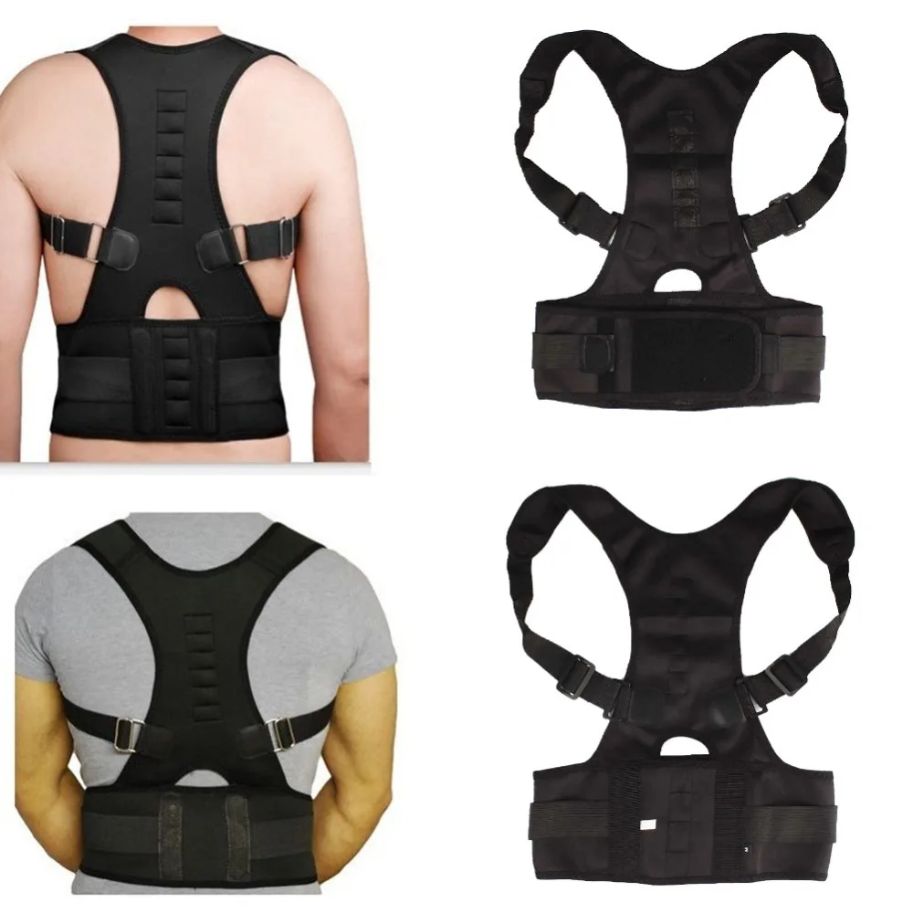 Регулируемая Магнитная корсет для коррекции осанки взрослых спины Поддержка
