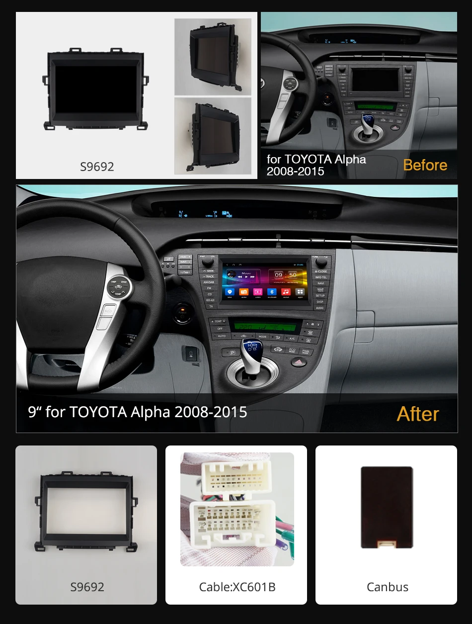 Ownice 2din Android 9 0 автомобильное радио k3 k5 k6 для Toyota ALPHARD 2009 2010 2011 - 2014 4G LTE DSP оптический